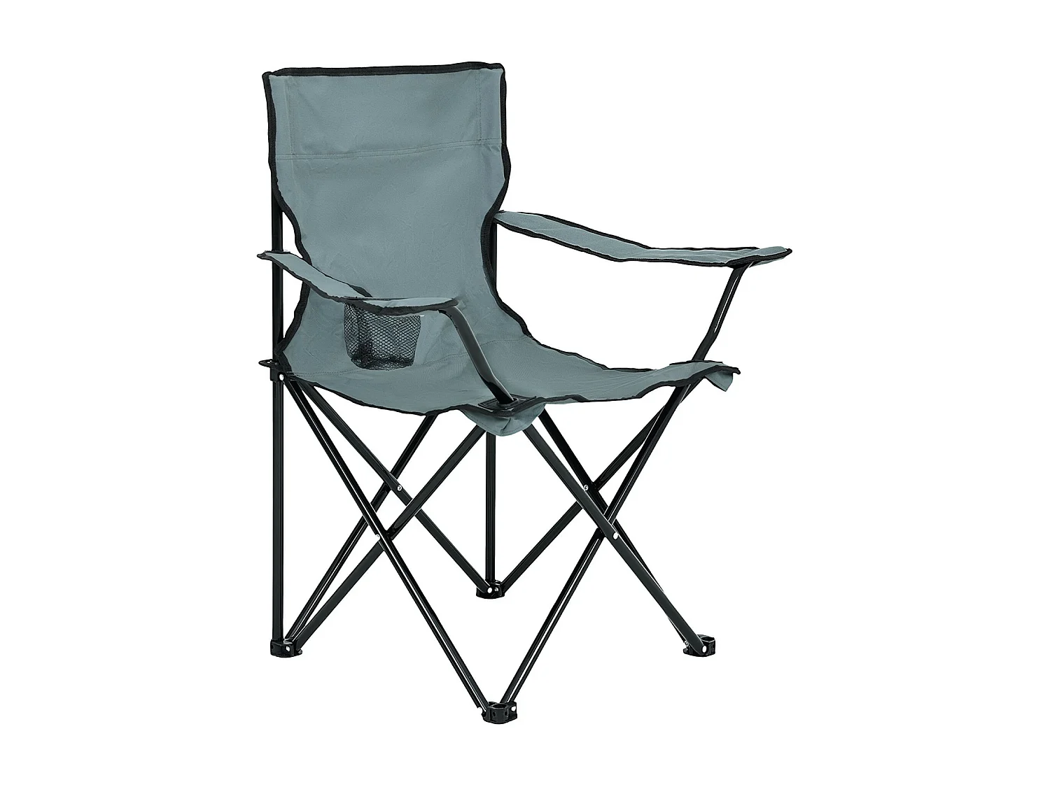 Le lot de 2 chaises de camping pliables ANTER en gris