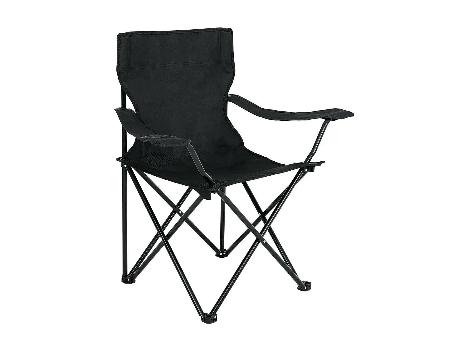Le lot de 2 chaises de camping pliables ANTER en noir