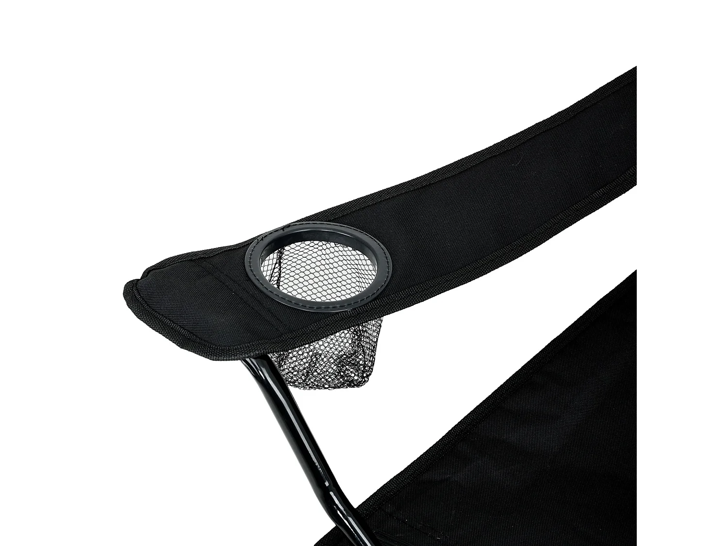 Le lot de 2 chaises de camping pliables ANTER en noir