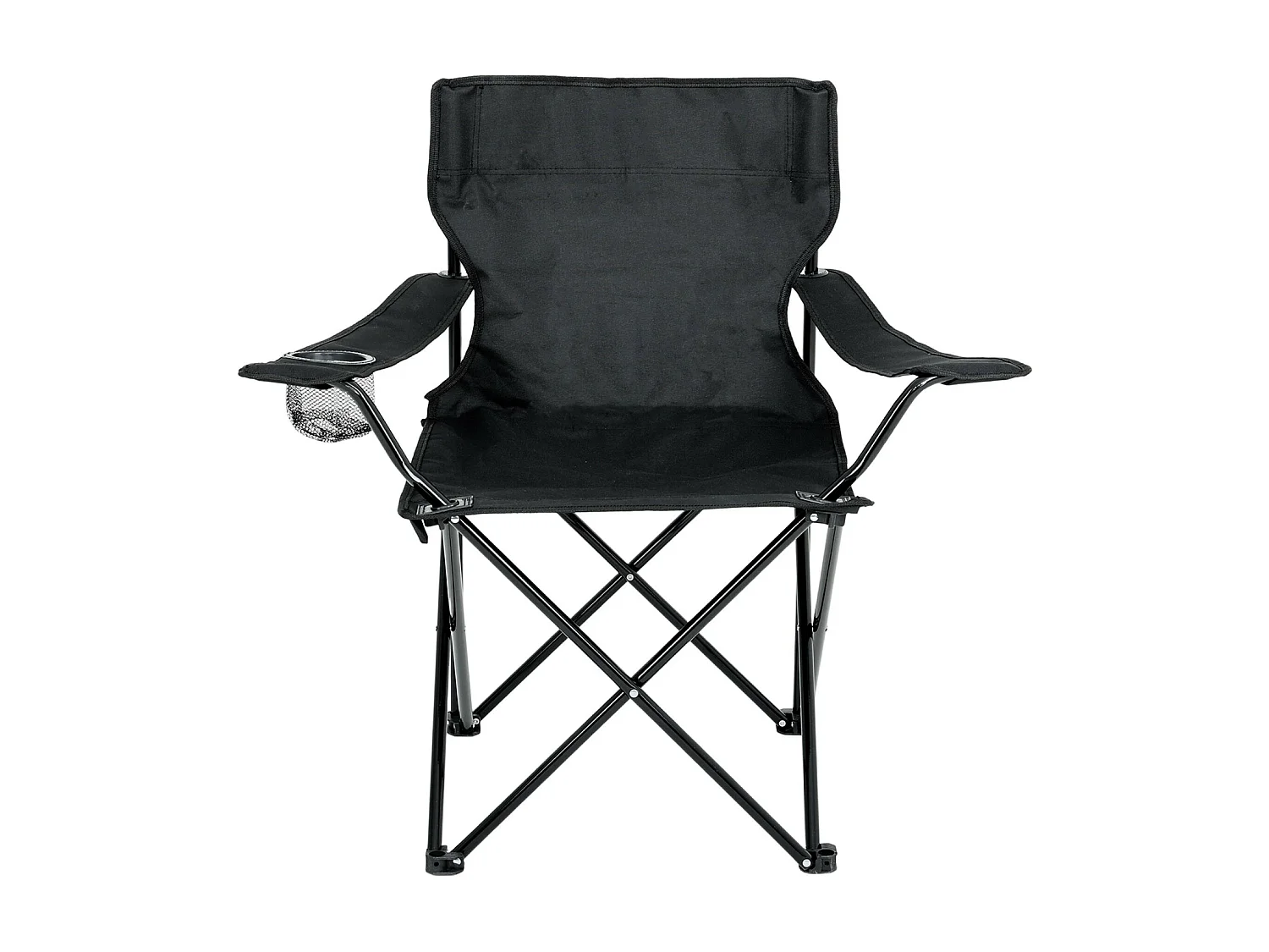 Le lot de 2 chaises de camping pliables ANTER en noir