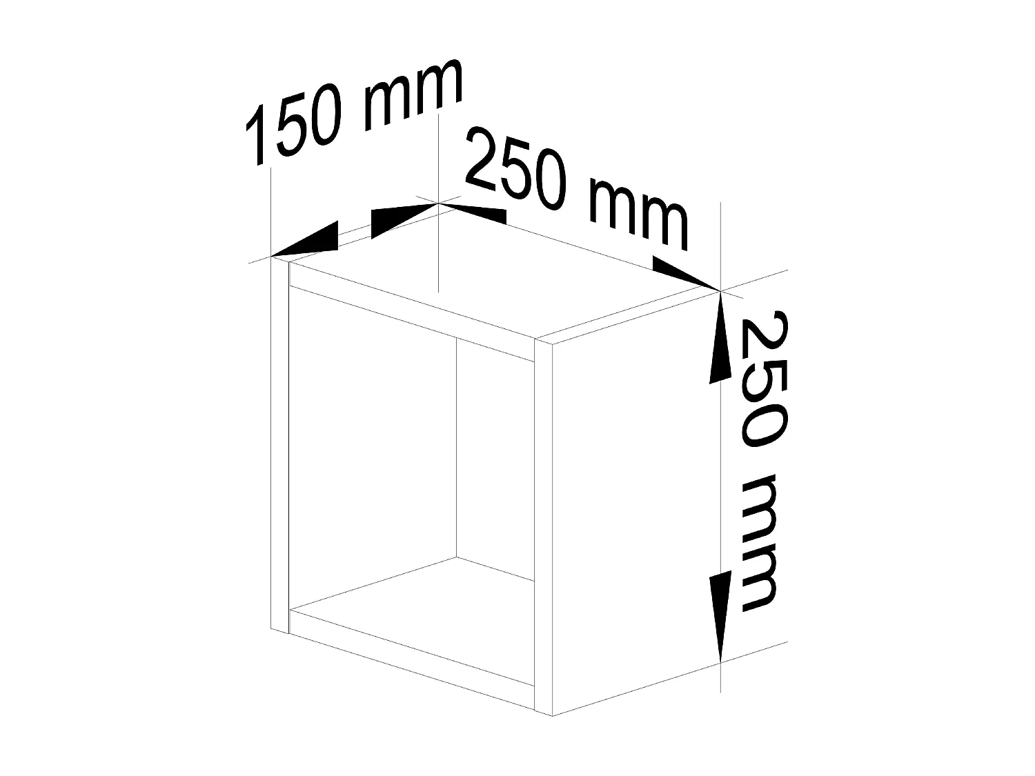Wandplankenset 25x25 cm in Mat Witte Afwerking - Set van 3| Laminaatbeplating met ABS Rand| Eenvoudig Zelfmontage