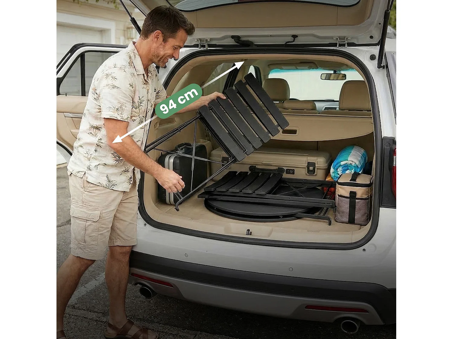 Ensemble de meubles ORION pour balcon : Table ronde & 2 chaises en noir élégant