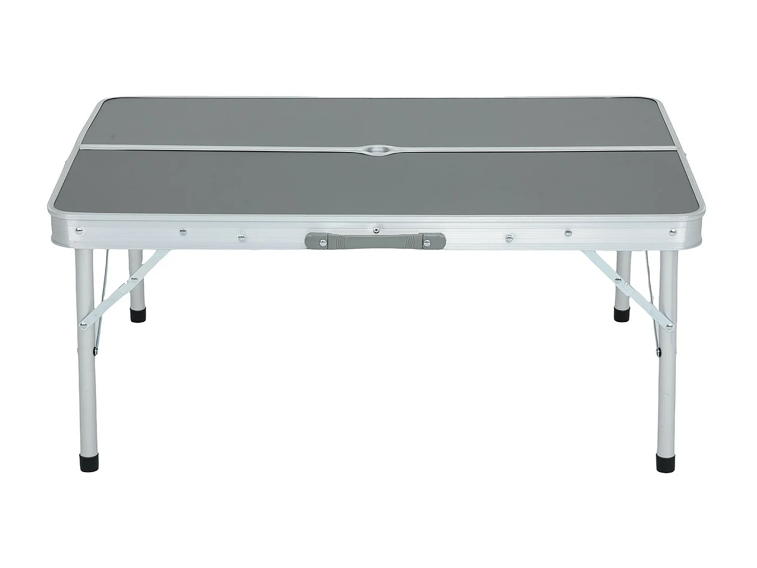 Reis Set ROI Tafel + 2 Banken Grijs - Lichtgewicht inklapbaar Aluminium/MDF Combo voor Camping en Tuin - Max. Tafelbelasting 40 kg, Bankbelasting 110 kg