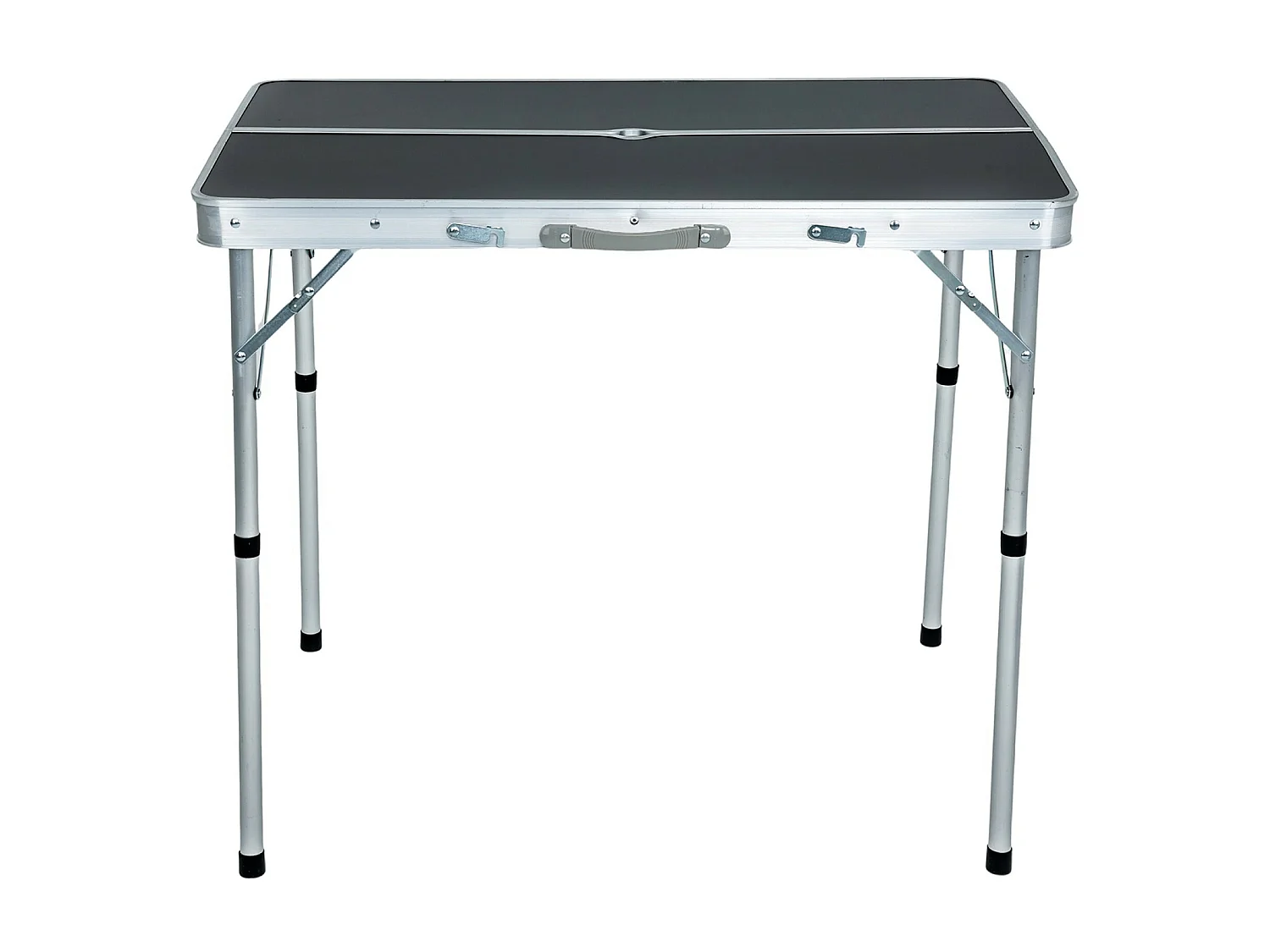 Reisset ROI Tafel + 2 Banken Zwart Aluminium/MDF Opvouwbaar