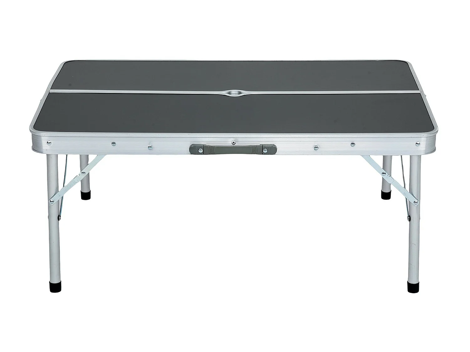 Reisset ROI Tafel + 2 Banken Zwart Aluminium/MDF Opvouwbaar