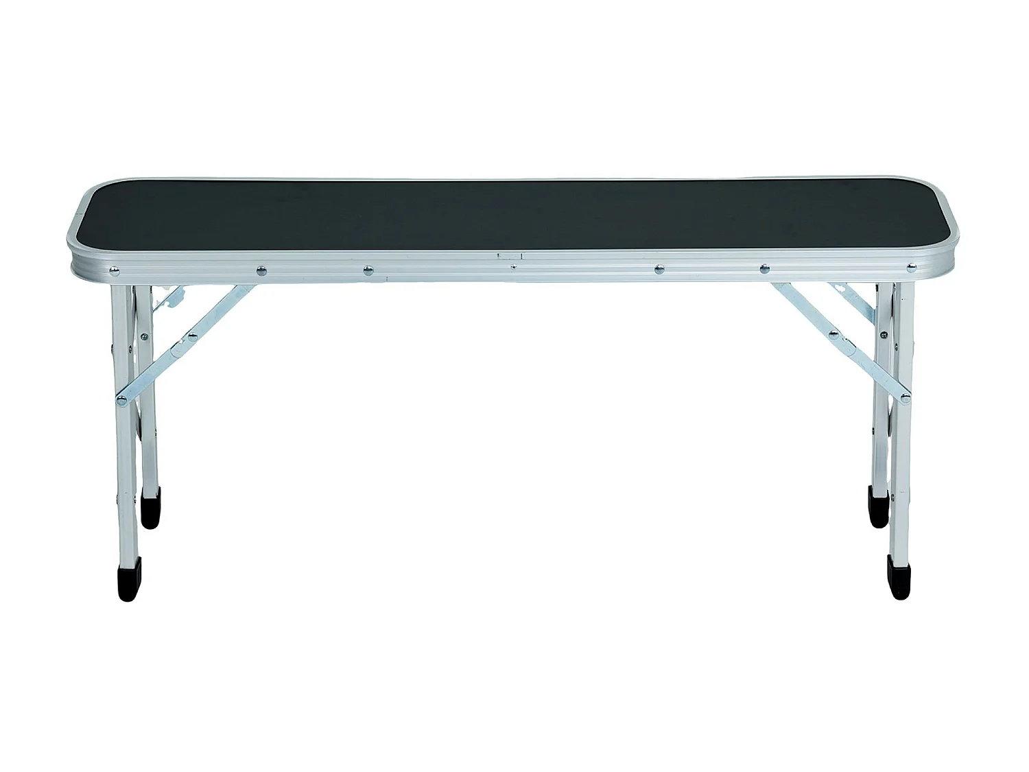 Reisset ROI Tafel + 2 Banken Zwart Aluminium/MDF Opvouwbaar