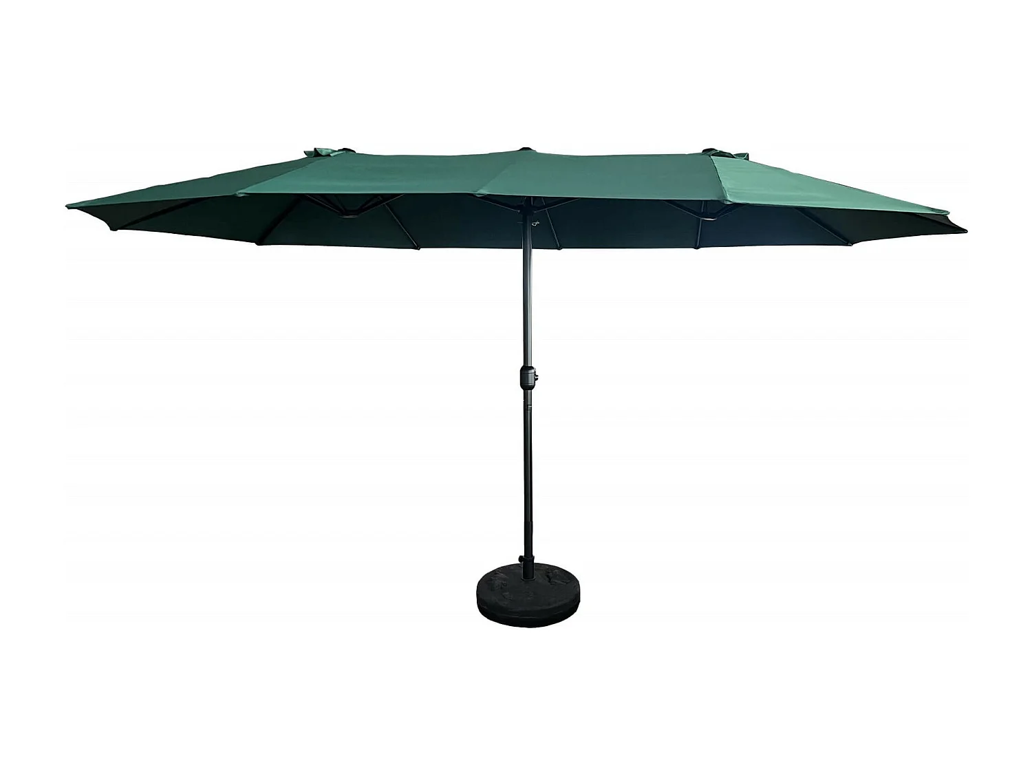 Garten-Doppelsonnenschirm TILIA in Dunkelgrün Gewicht 12,3 kg L460 x B270 x H245 cm