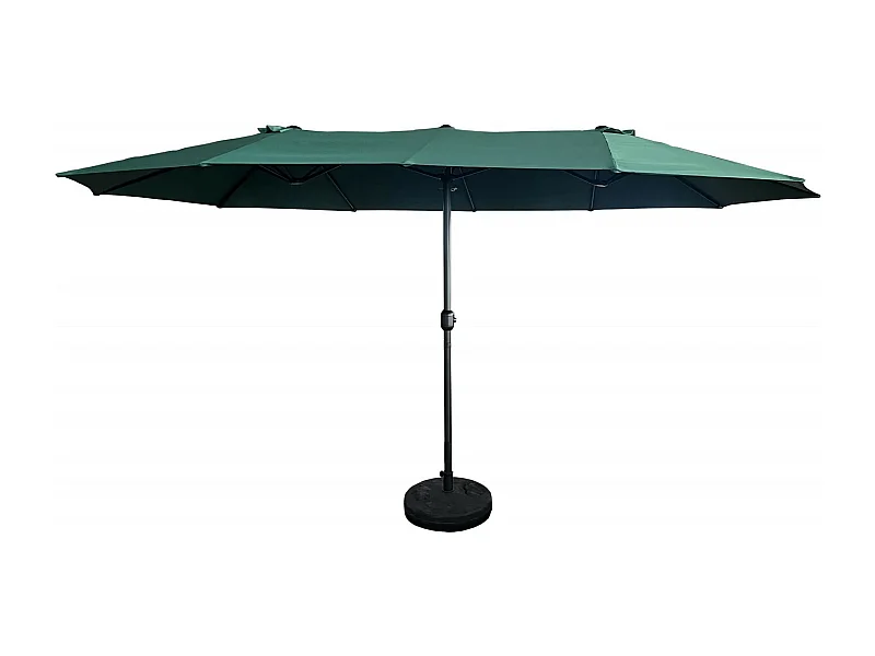 Garten-Doppelsonnenschirm TILIA in Dunkelgrün Gewicht 12,3 kg L460 x B270 x H245 cm