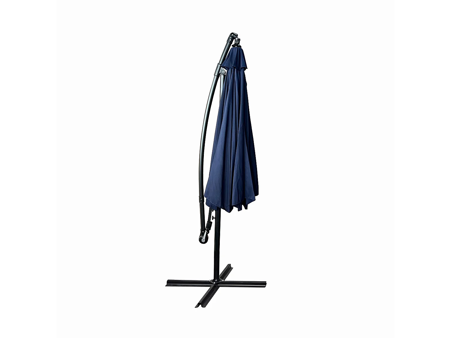 Parasol ogrodowy ASTER ochrona UV w kolorze ciemnoniebieskim waga 12,1 kg wymiary 300x300x245 cm