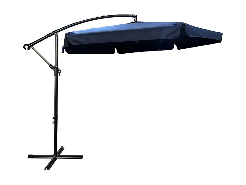 Garten- und Terrassenschirm CYNIA wasserdicht in Dunkelblau Gewicht 11,7 kg L300 x B300 x H245 cm