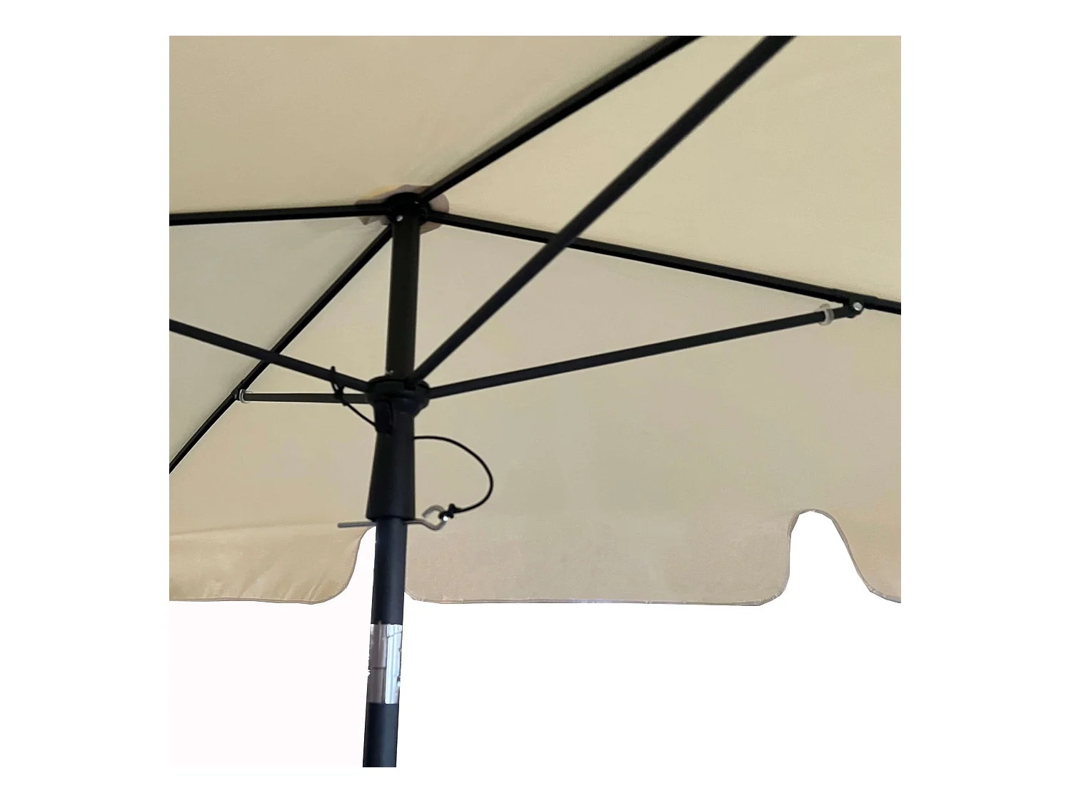 Ombrellone da giardino FLOKS con protezione UV beige peso 2,8 kg dimensioni 200x123x235 cm