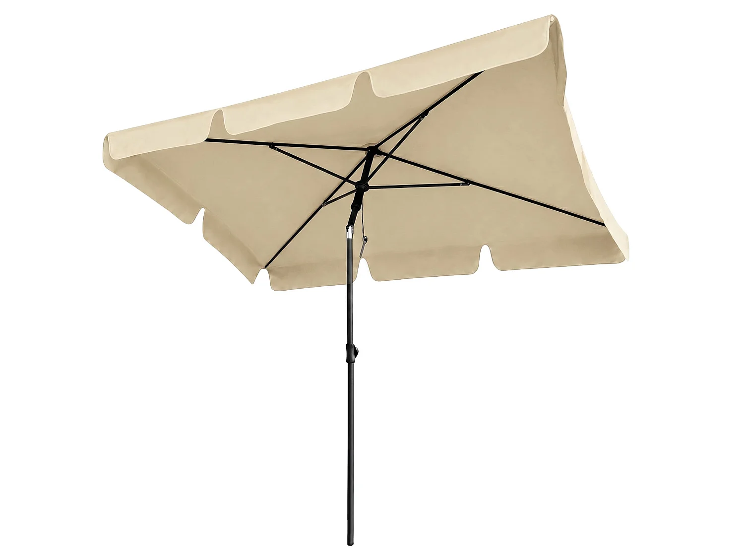 Sombrilla de jardín FLOKS con protección UV Beige peso 2,8 kg dimensiones 200x123x235 cm