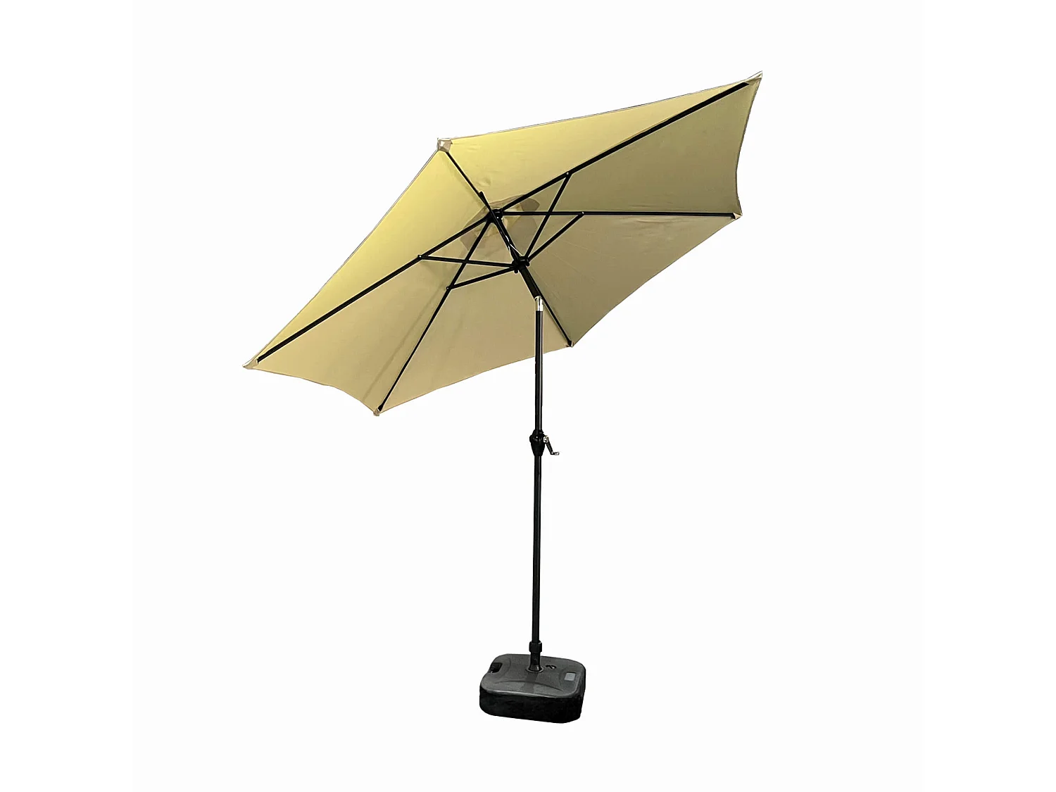 Garten-Sonnenschirm ORIENT mit verstellbarem Neigungswinkel Beige Gewicht 4,5 kg L270 x B270 x H235 cm