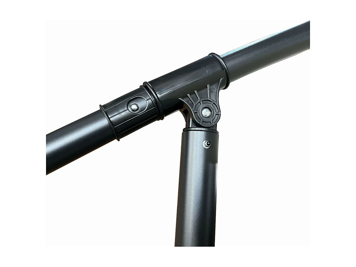 Tuinparasol ASTER / Zweefparasol Met Voet / Verstelbare Hoogte / UV-bescherming, Waterdicht / Beige / 300 x 300 x 45 cm