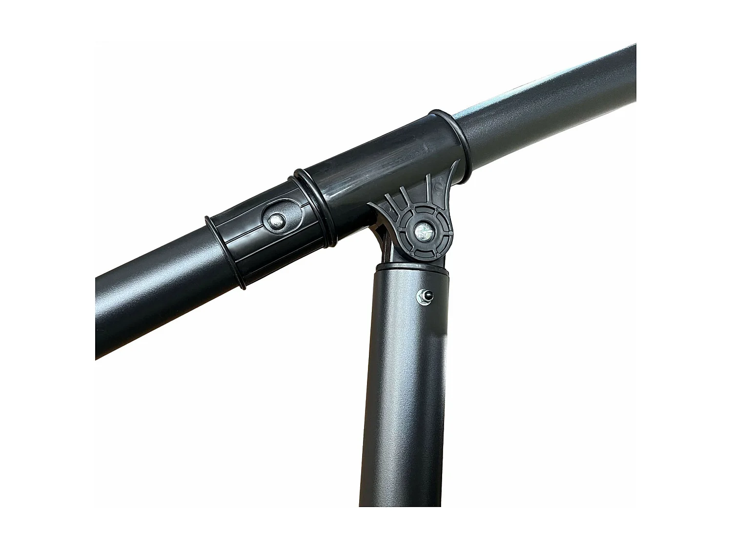 Ombrellone da giardino FLOKS con protezione UV grigio chiaro peso 2,8 kg dimensioni 200x123x235 cm