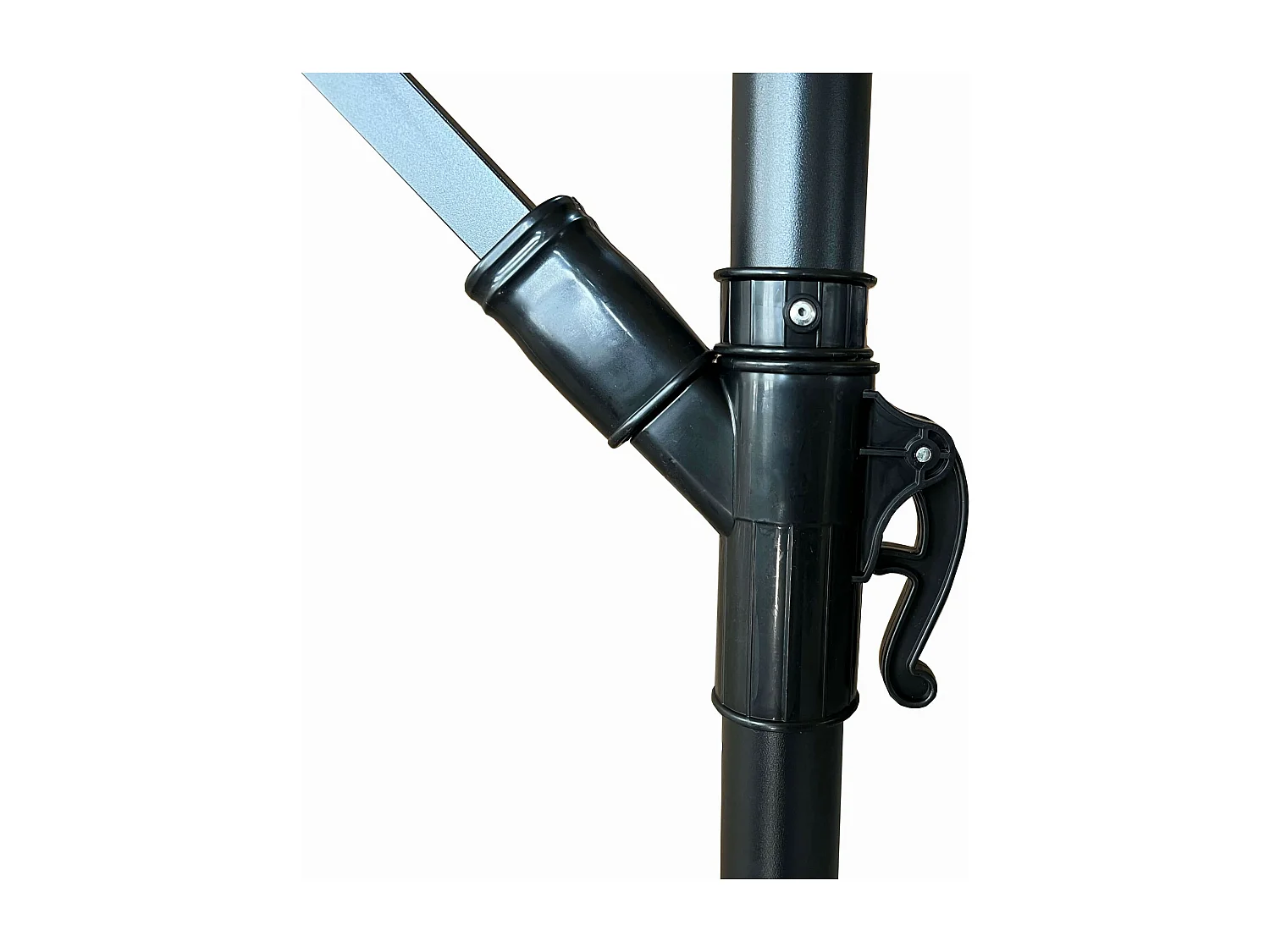 Tuinparasol CYNIA / Zweefparasol Met Voet / Verstelbare Hoogte / UV-bescherming, Waterdicht / Rood / 300 x 300 x 245 cm