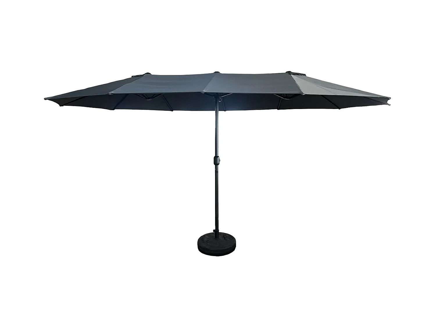 Tuinparasol TILIA Donkergrijs 245x270x460 met Handzwengel en UV-bescherming