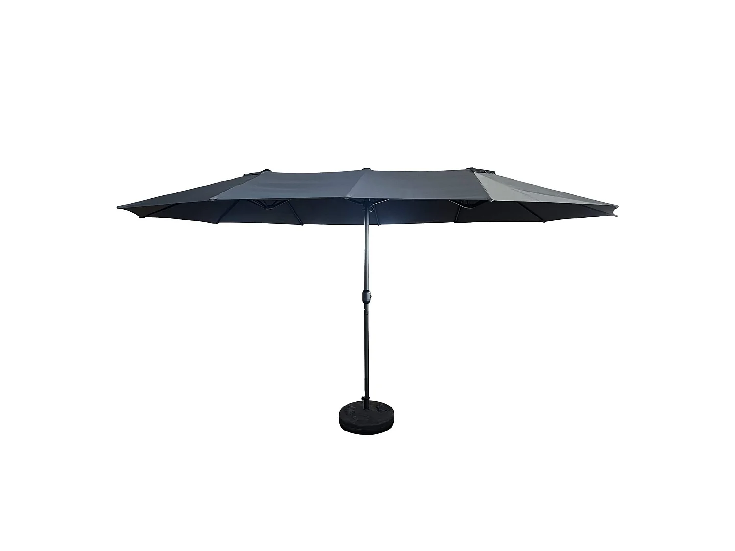 Garten-Doppelsonnenschirm TILIA in Dunkelgrau Gewicht 12,3 kg L460 x B270 x H245 cm