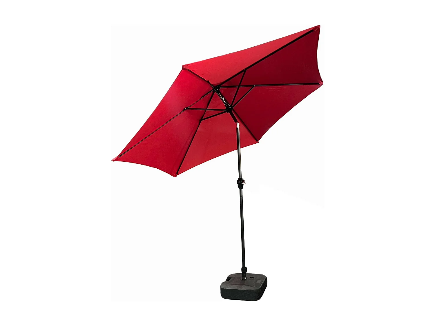 Tuinparasol ORIENT / Buitenparasol / Verstelbare Hoogte / UV-bescherming, Waterdicht / Rood / 270 x 270 x 235 cm