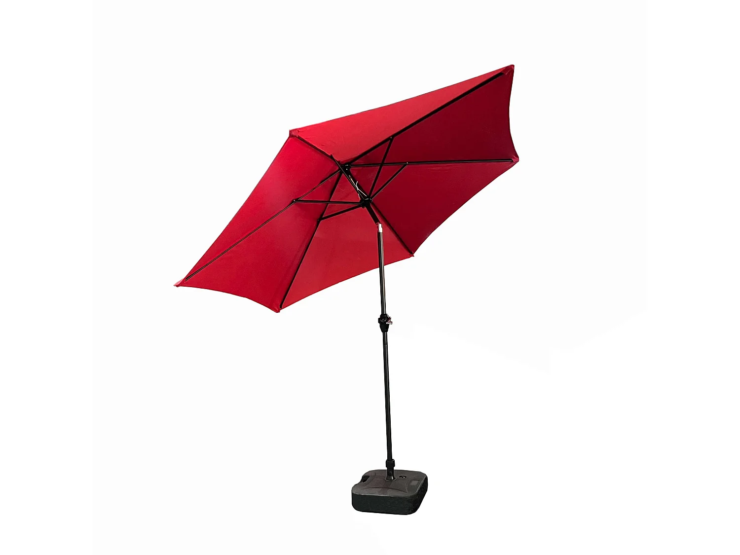 Tuinparasol ORIENT / Buitenparasol / Verstelbare Hoogte / UV-bescherming, Waterdicht / Rood / 270 x 270 x 235 cm