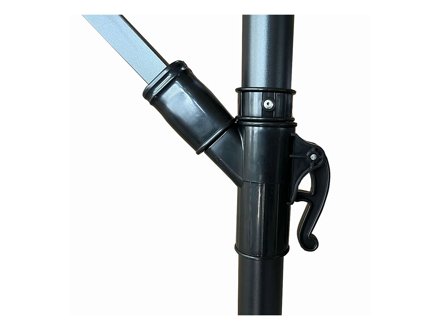 Garten-Sonnenschirm MILIN LED Beleuchtung Hellgrau 12,7 kg L300 x B300 x H245 cm