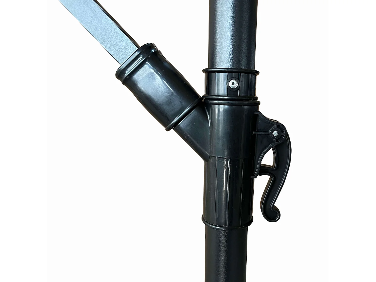 Garten-Sonnenschirm MILIN LED Beleuchtung Hellgrau 12,7 kg L300 x B300 x H245 cm