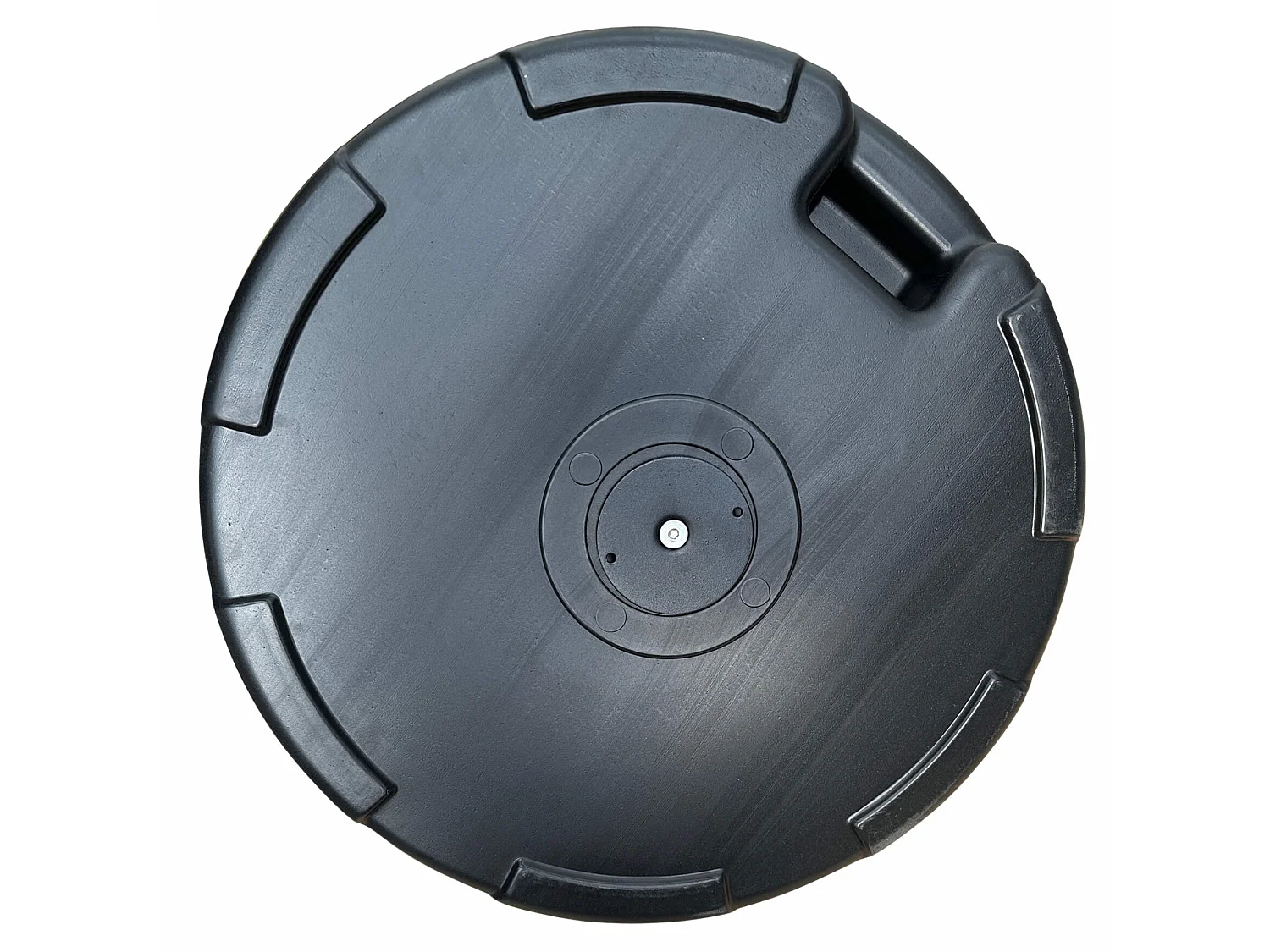 Zwarte HDPE Parasolvoet UB51 - Diameter 51 cm, Vulbaar tot 23 kg, Zelfmontage