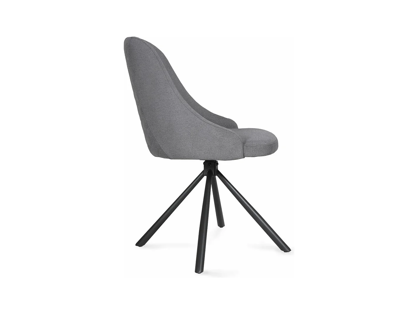Lot de 4 chaises pivotantes HORIZON / Gris clair