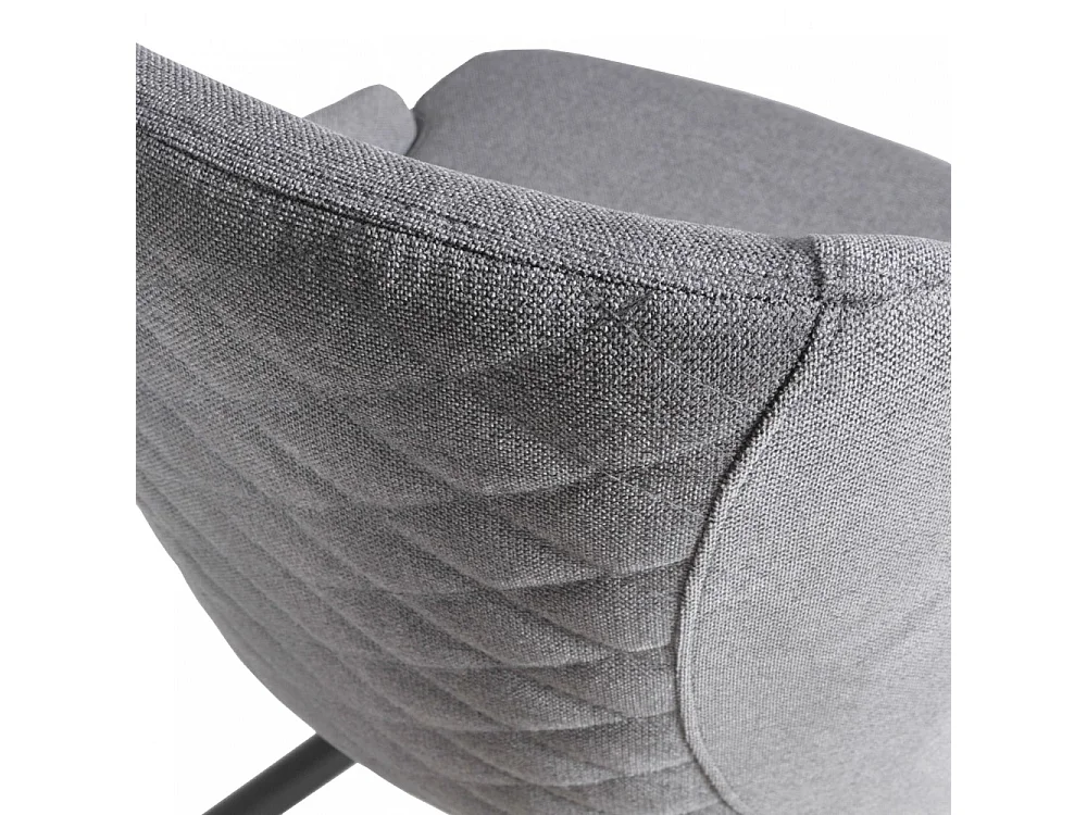 Lot de 4 chaises pivotantes HORIZON / Gris clair