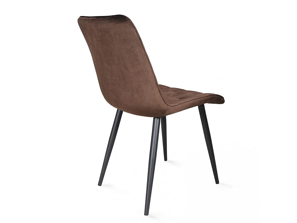 Lot de 4 chaises de salle à manger MUSE/ Marron