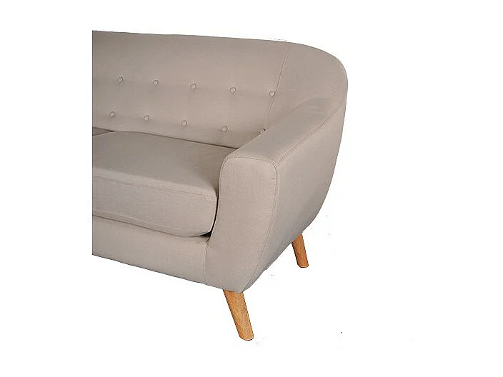 Canapé droit 3 places SUVI - Beige