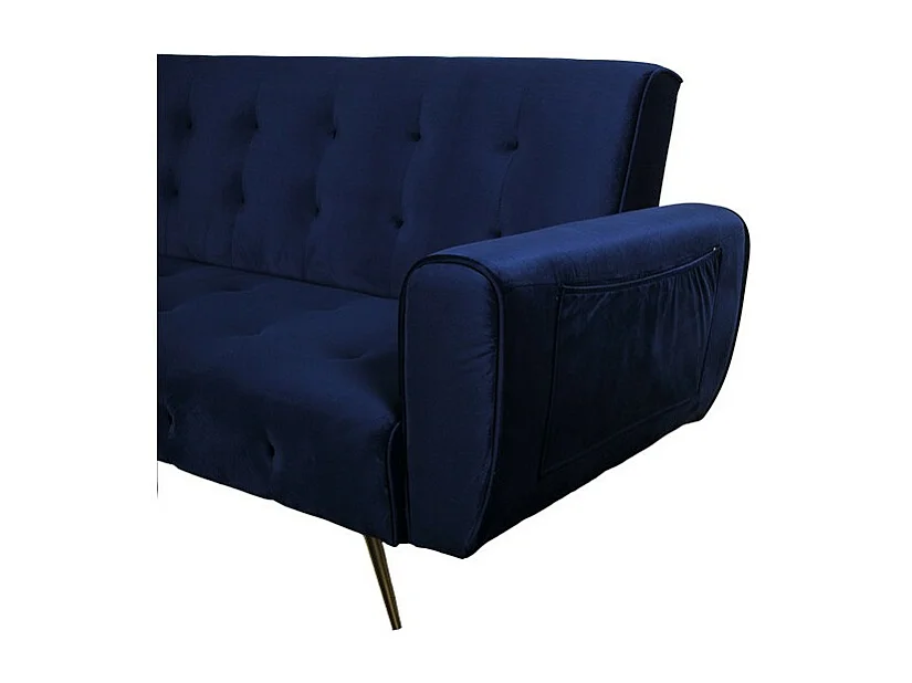 Canapé convertible 3 places ODIN / Bleu