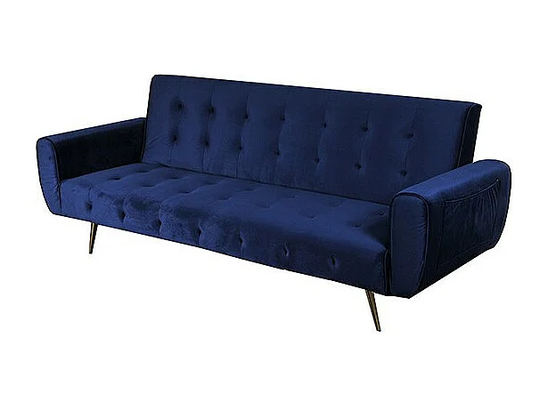 Canapé convertible 3 places ODIN / Bleu