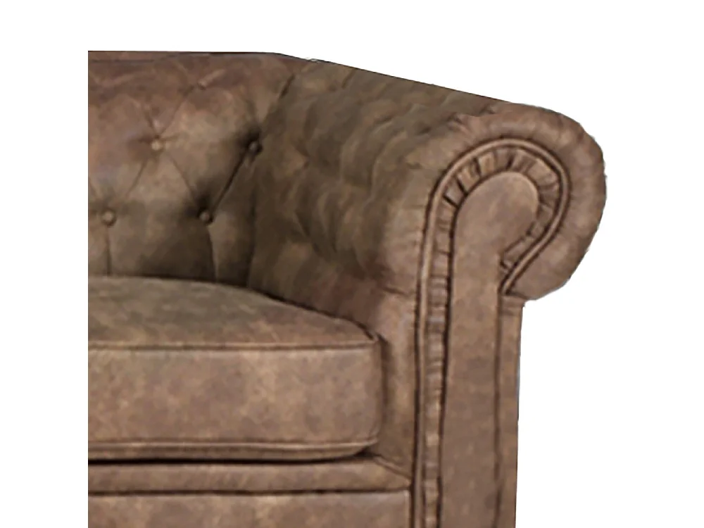 Canapé CHESTERFIELD 2 places / Marron vieilli