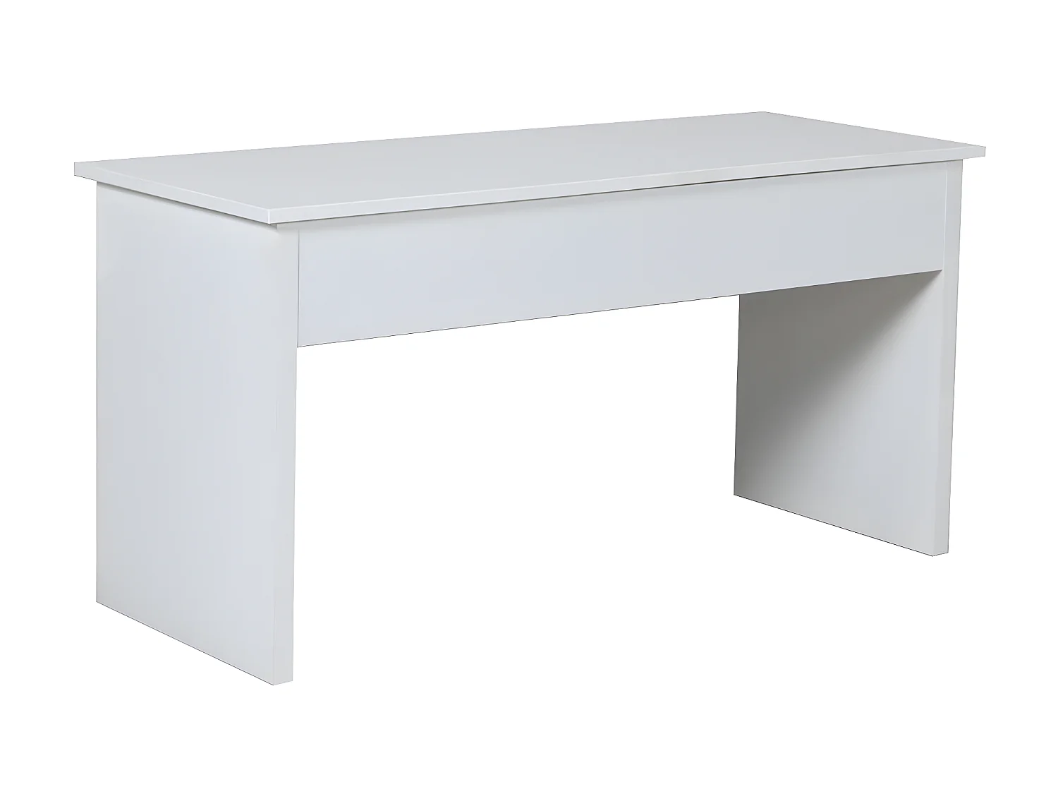 Table basse plateau relevable ARIZONA 100x40cm / Blanc