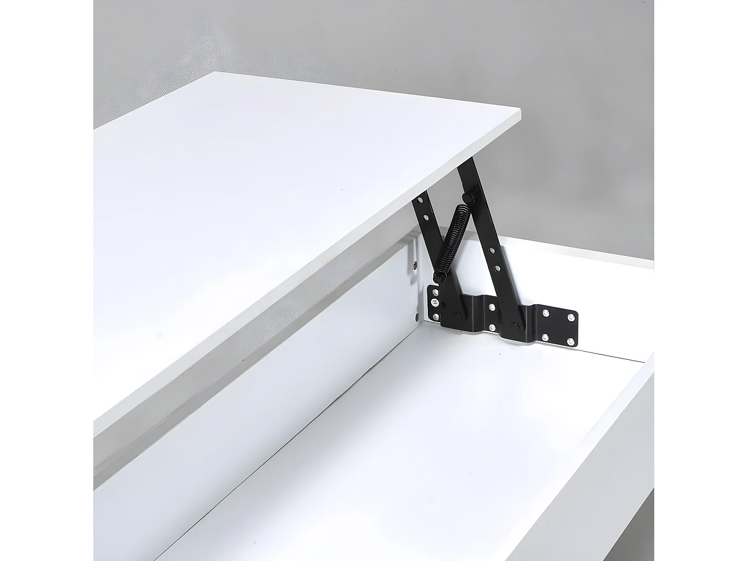 Table basse plateau relevable ARIZONA 100x40cm / Blanc