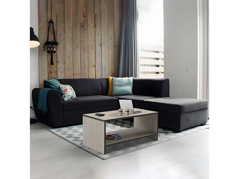 Table basse ALBA 100x50cm / Décor Chêne sablé