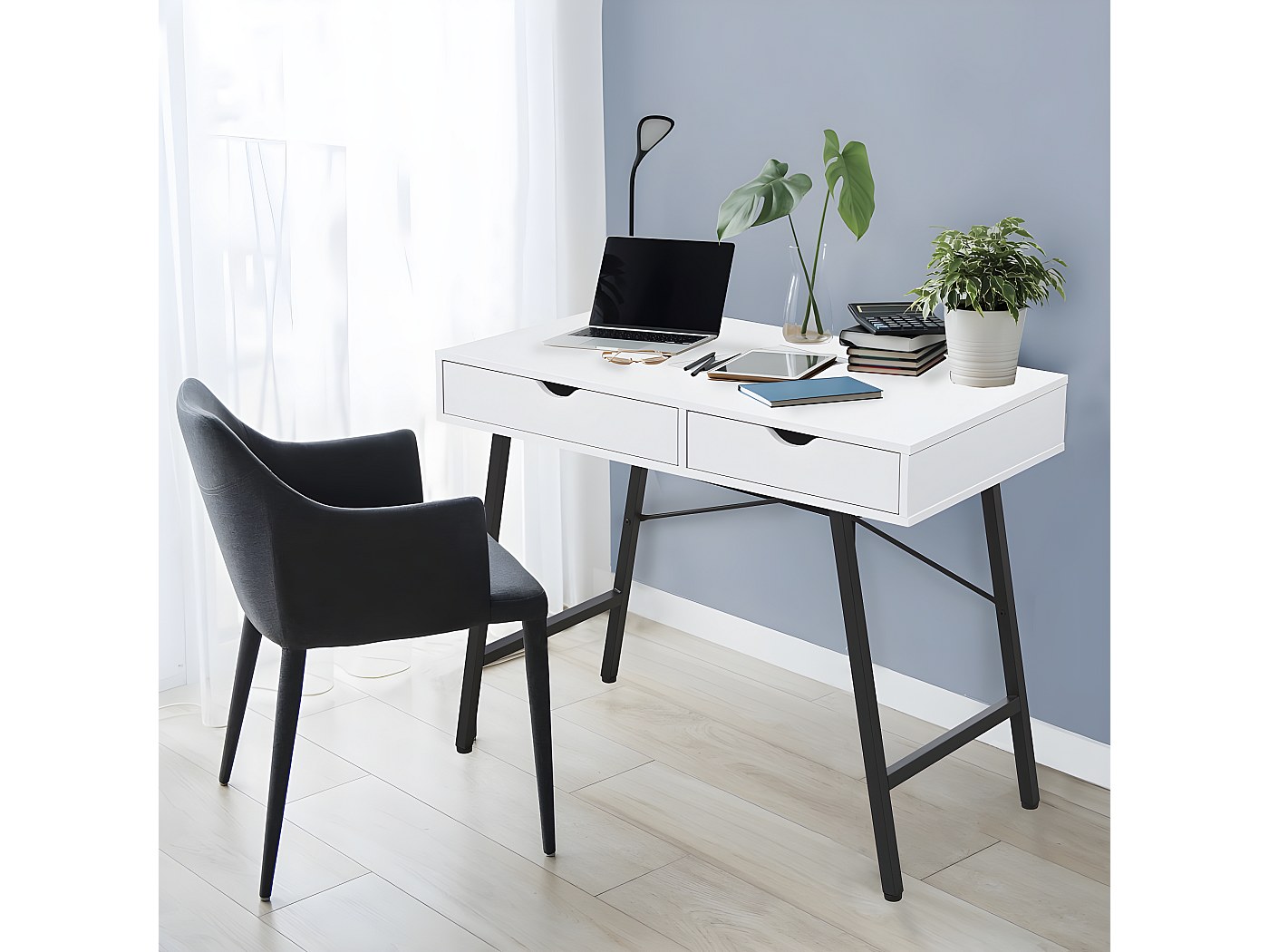 ODK Petit bureau d'ordinateur de gaming en forme de L de 40 pouces avec
