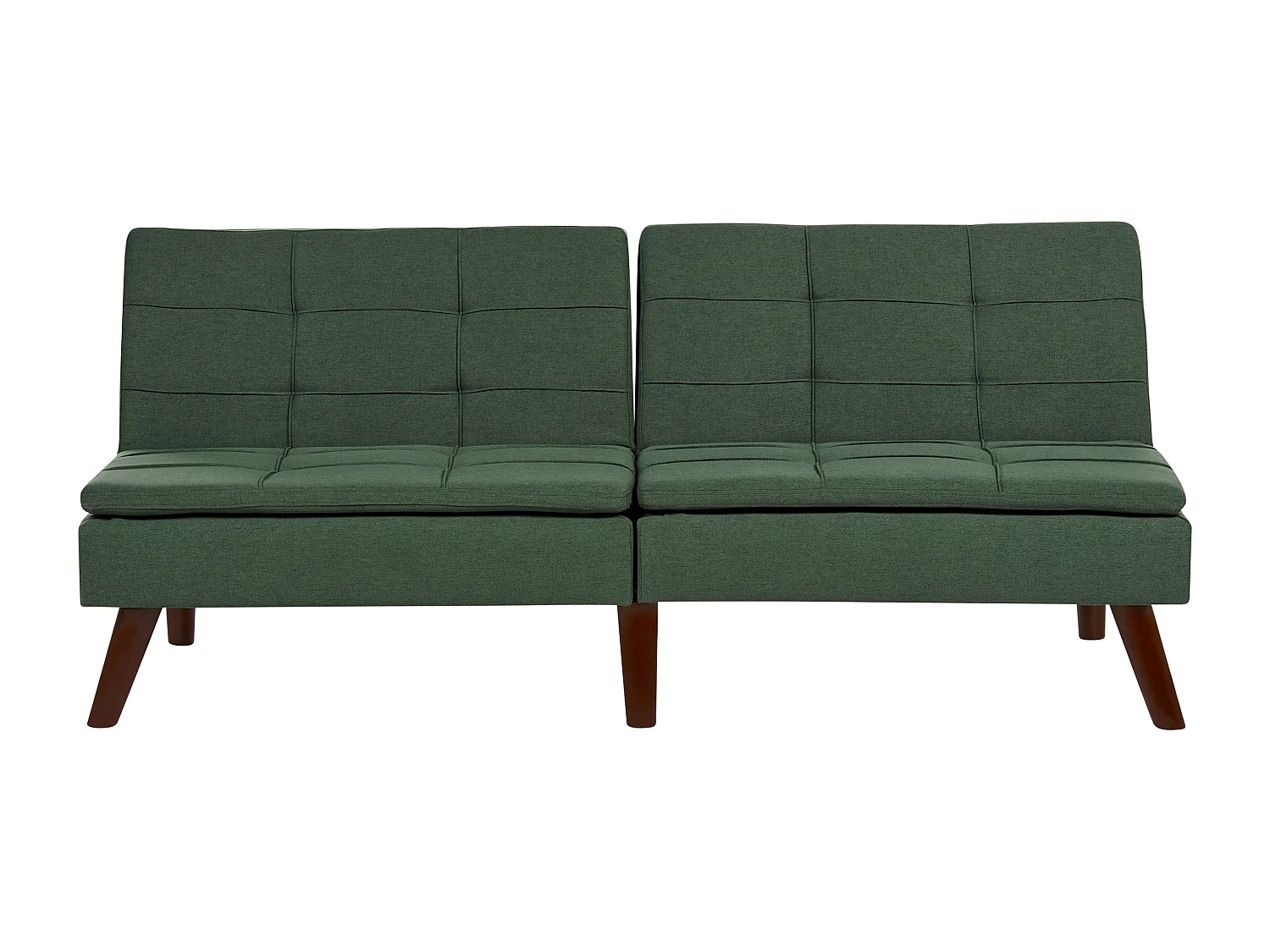 Schlafsofa RONNE Stoff Dunkelgrün 3-Sitzer