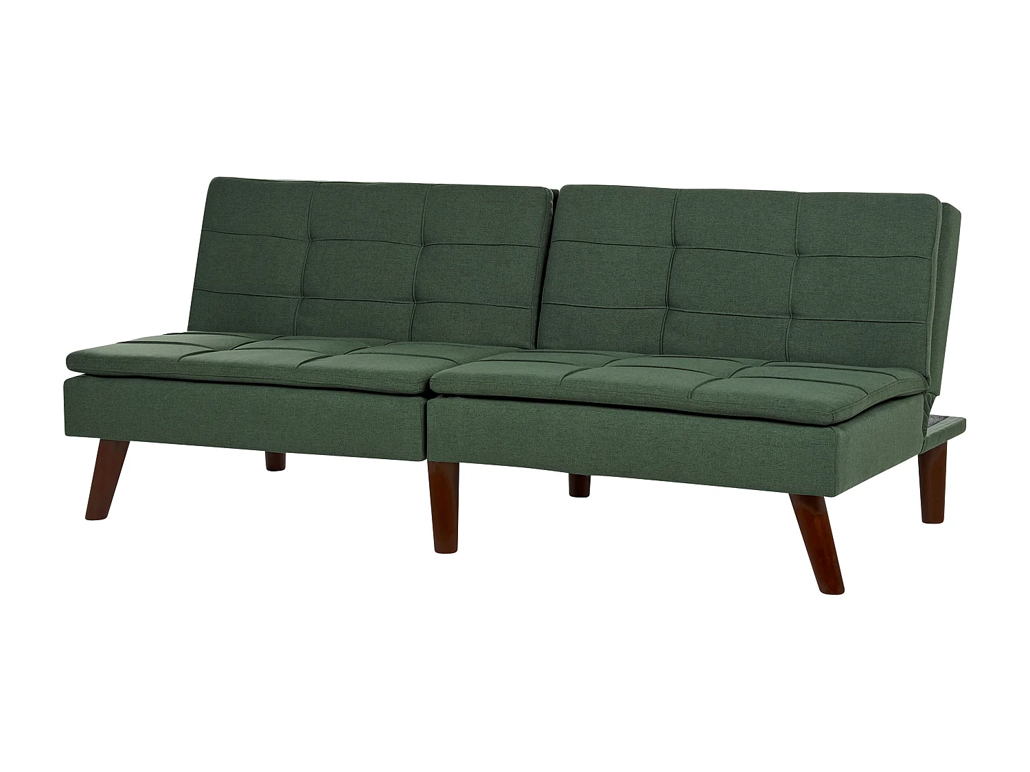 Schlafsofa RONNE Stoff Dunkelgrün 3-Sitzer