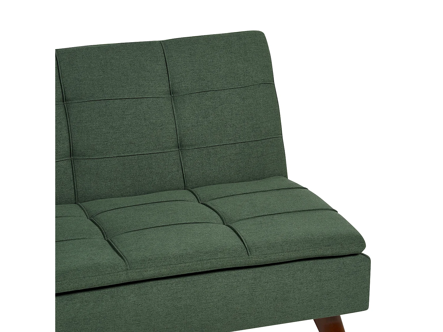 Canapé-lit 3 places RONNE Tissu Vert foncé