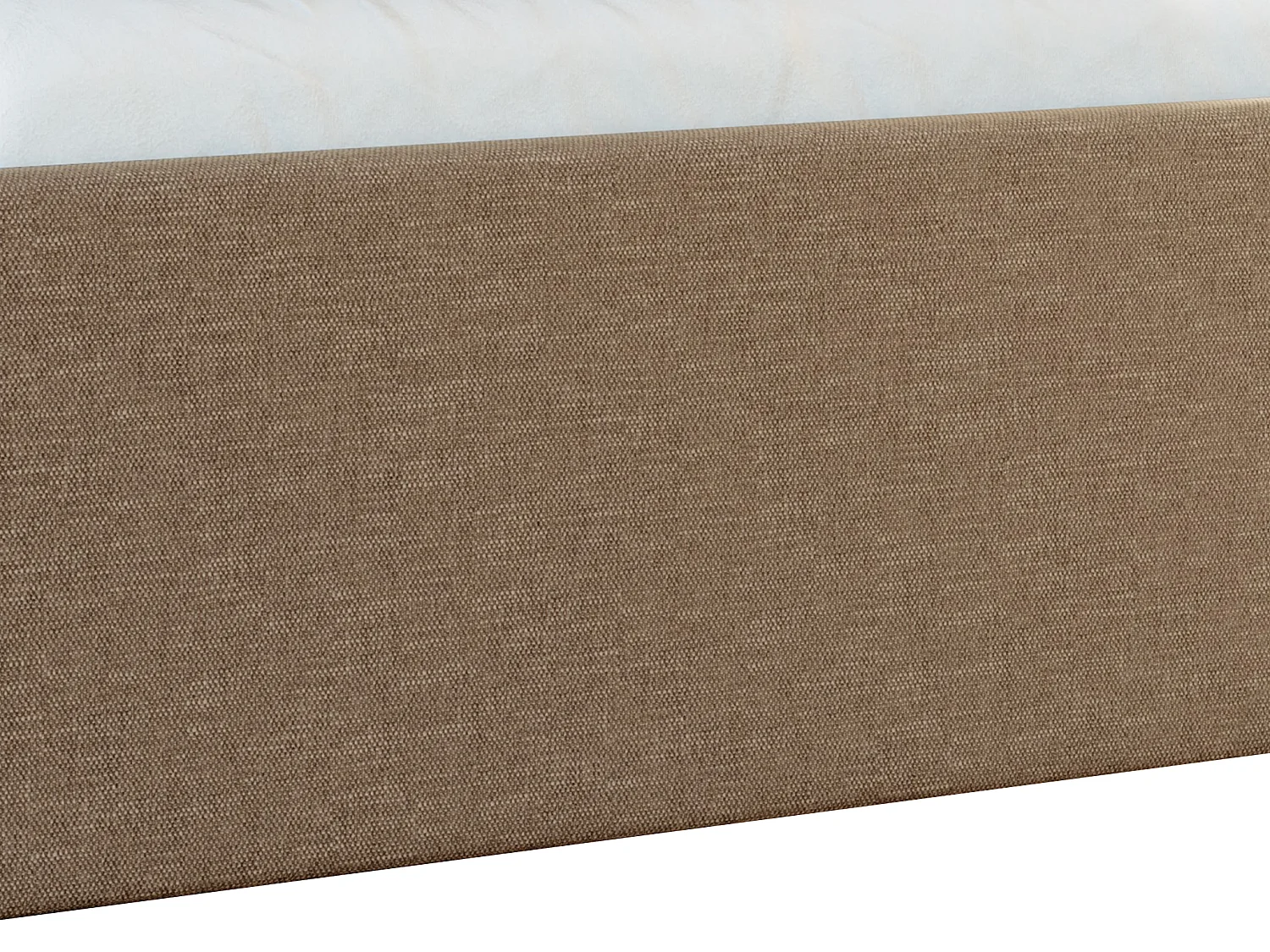 Bettgestell mit Bettkasten - 140 x 190 cm - Stoff - Taupe - PONTOS von YSMÉE