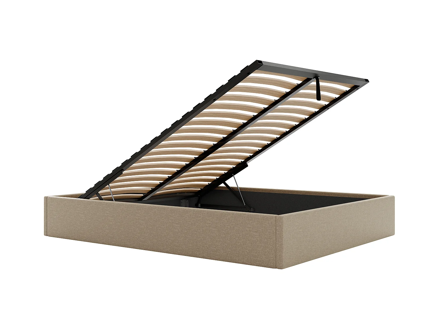 Rete a doghe con contenitore 140 x 190 cm in Tessuto Tortora - PONTOS di YSMÉE