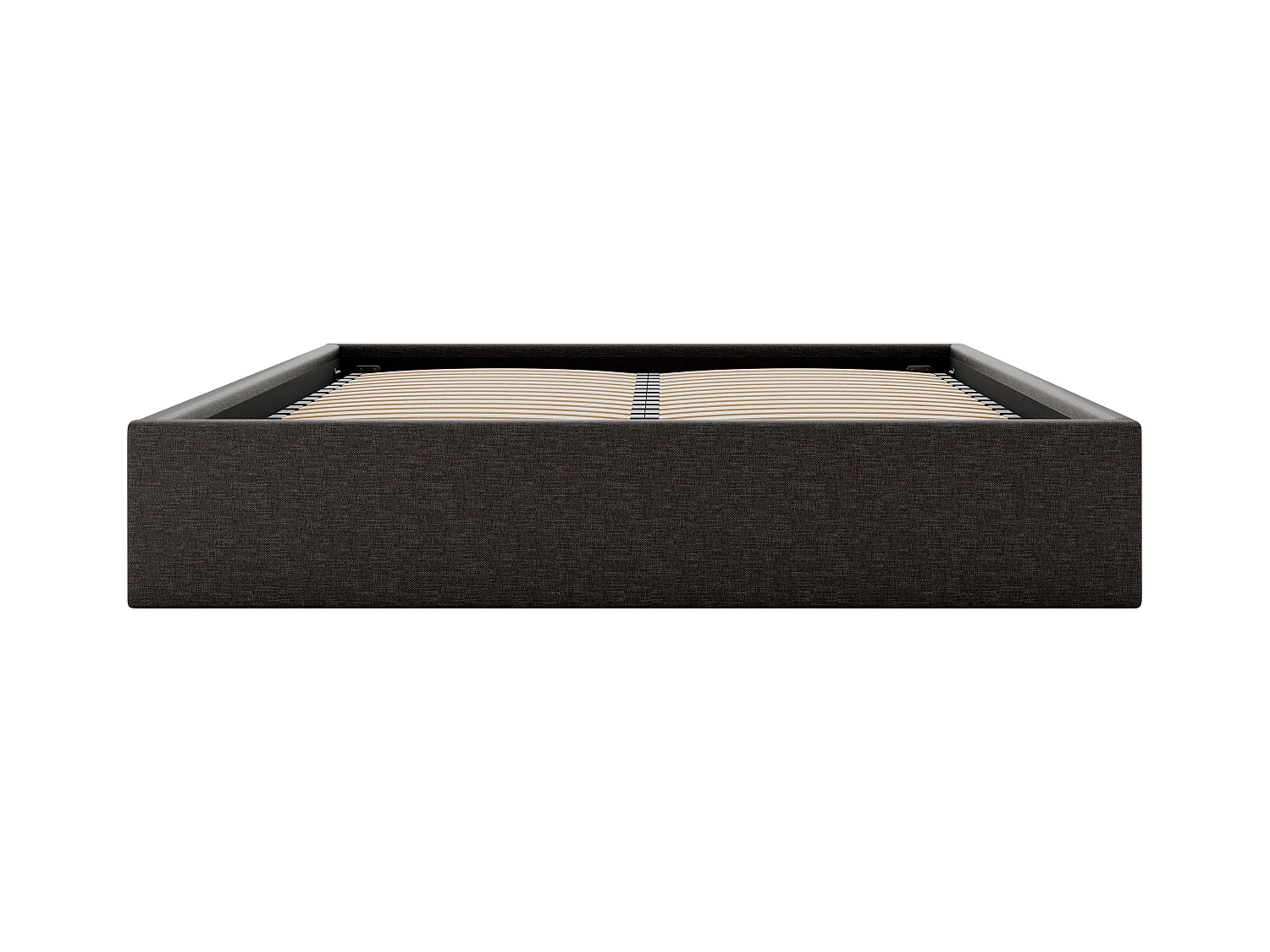 Sommier coffre 180 x 200 cm en tissu - Gris anthracite - PONTOS de YSMÉE
