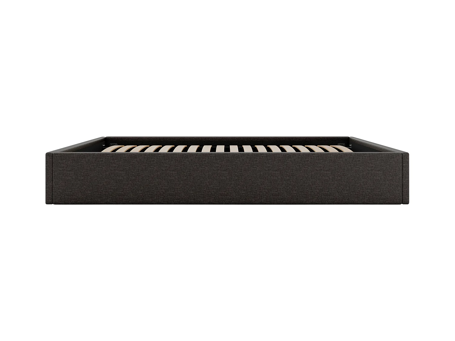 Sommier coffre 180 x 200 cm en tissu - Gris anthracite - PONTOS de YSMÉE