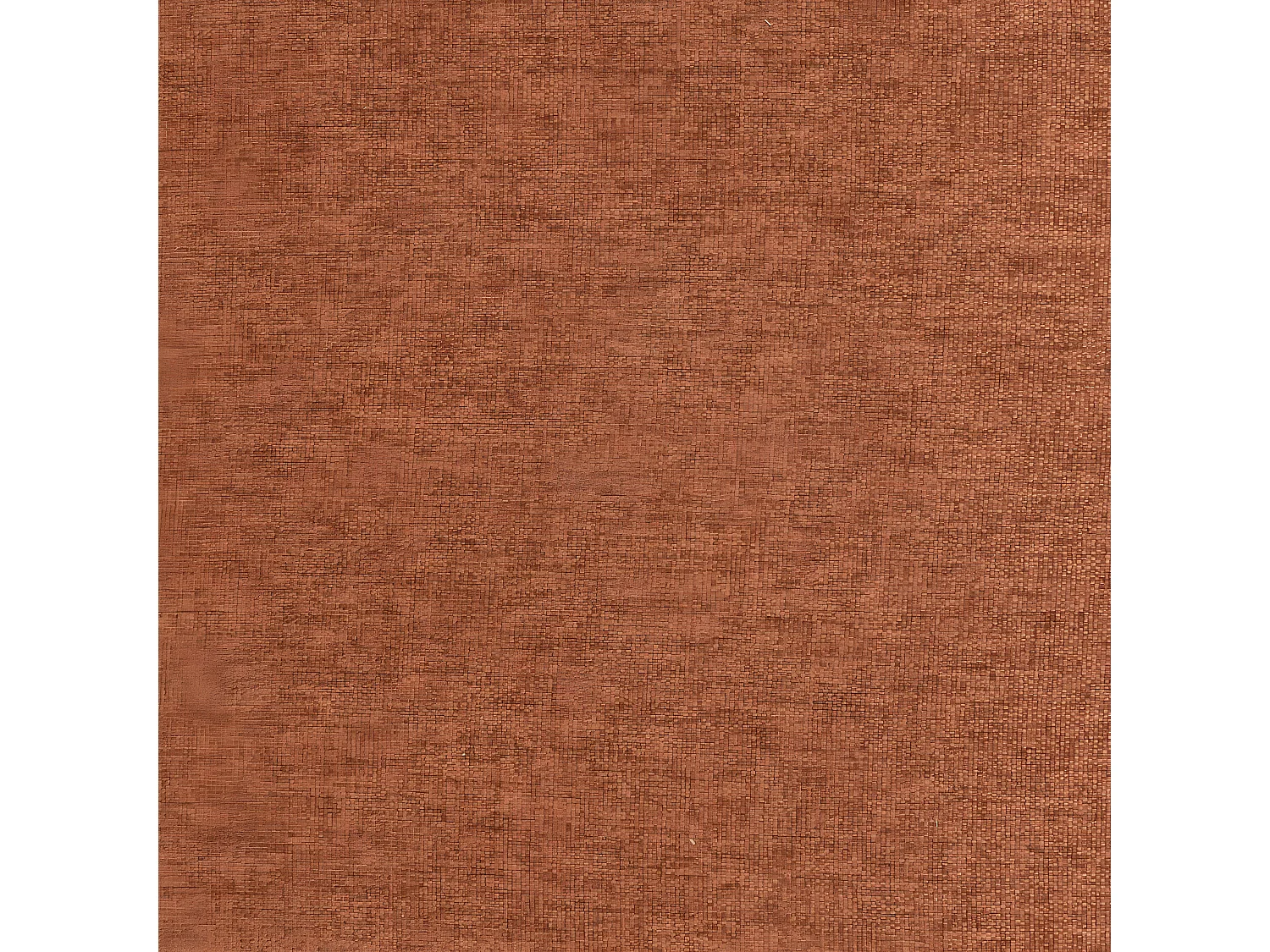 Chauffeuse, canapé avec 1 place en tissu coloris Terracotta et bois