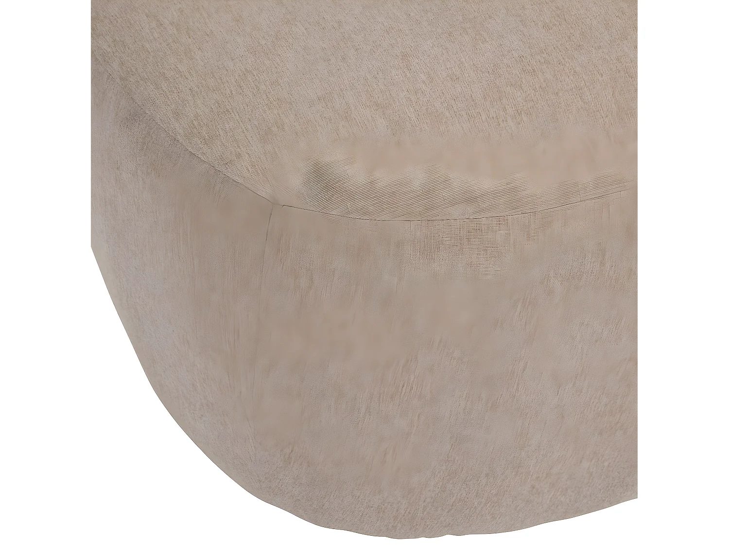 Chauffeuse, canapé avec 1 place en tissu coloris beige et bois - L. 65 x P. 71 x H. 68  cm