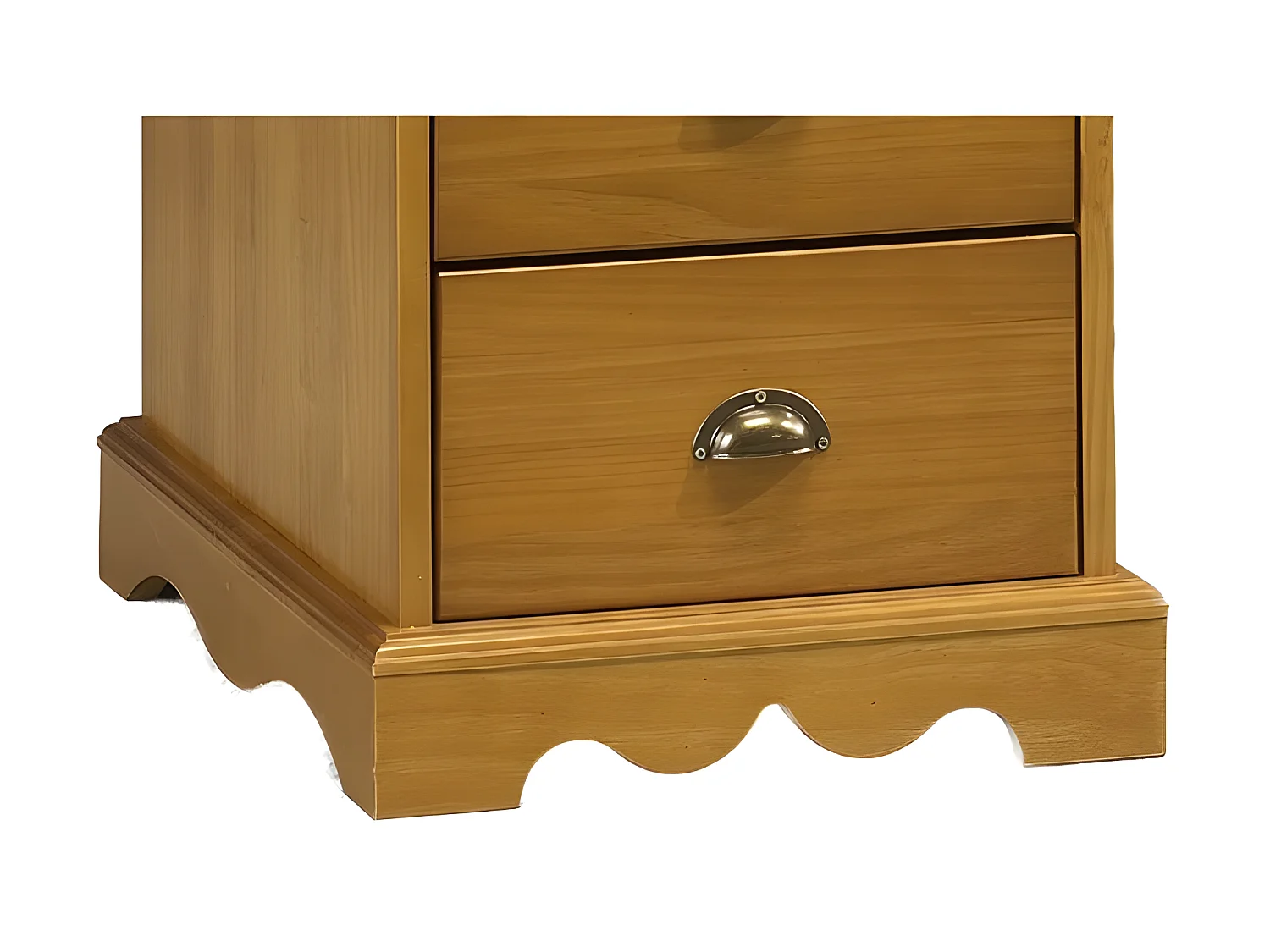 Bureau Ministre Pin Miel Style Anglais 11 Tiroirs 5 Niches L 137.5 H 99.7 P 58.3 cm