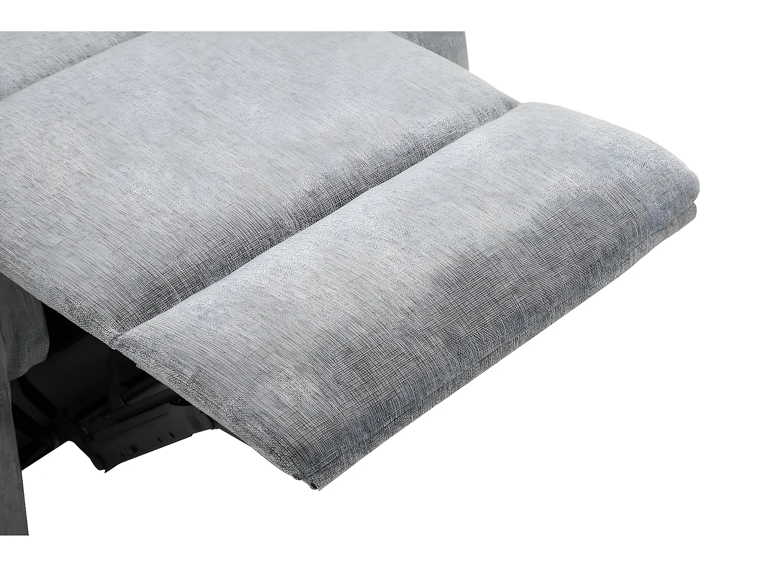 RELAXXO - Ensemble canapés relax manuels LEO 3 + 2 places en tissu - Gris clair