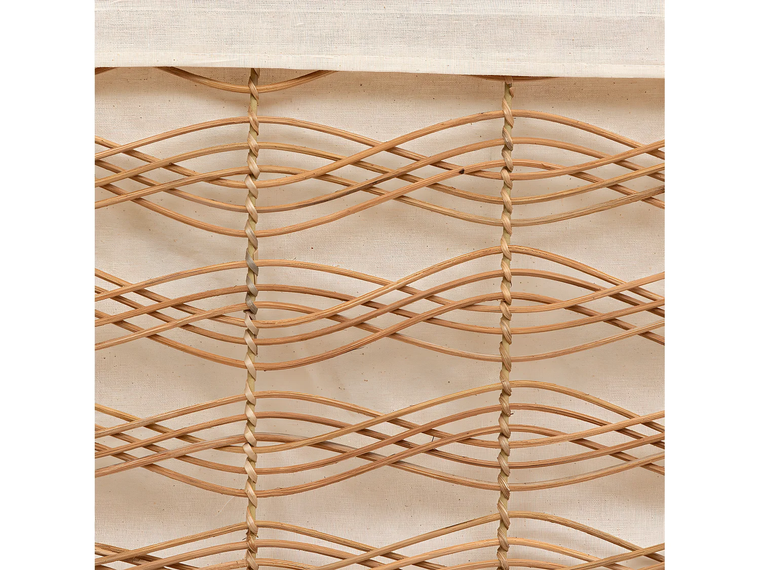 Set de 3 Malles de rangement en Fer et Rotin L 59 L 55 et L 50 cm